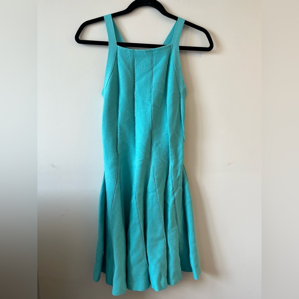 Philipp Plein Couture A-line teal dress